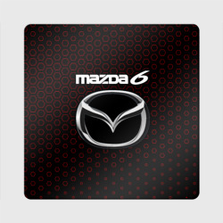 Магнит виниловый Квадрат Mazda 6 - Соты