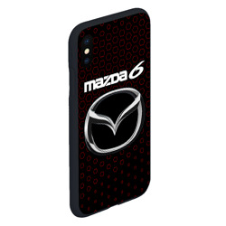 Чехол для iPhone XS Max матовый Mazda 6 - Соты - фото 2