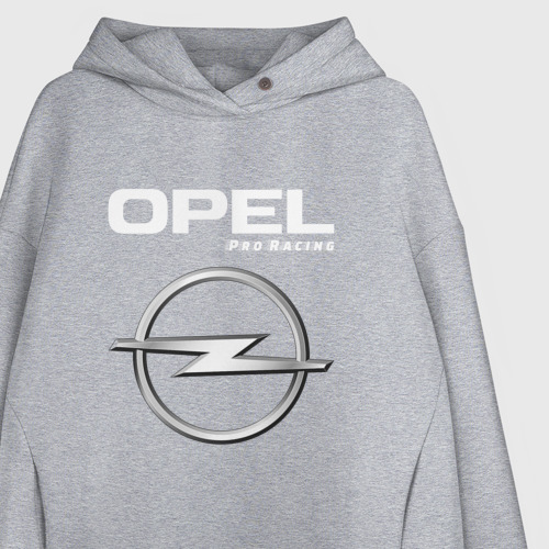 Женское светящееся худи Opel Pro Racing, цвет меланж - фото 8