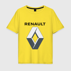 Рено Reno Motors – Мужская футболка хлопок Oversize с принтом купить со скидкой в -16%