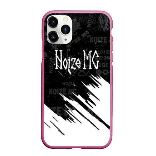 Чехол для iPhone 11 Pro Max матовый Noize mc нойз мс, цвет малиновый