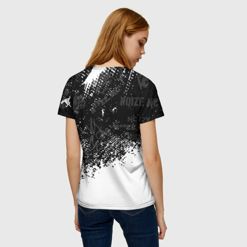Женская футболка 3D с принтом Нойз мс Noize mc, вид сзади #2