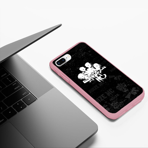 Чехол для iPhone 7Plus/8 Plus матовый с принтом Noize mc | Паттерн / маленькие брызги, фото #5