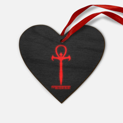 Деревянная игрушка Сердце Vampire: The Masquerade - Bloodhunt Logo Лого