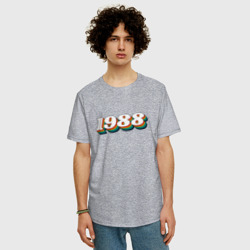 Мужская футболка хлопок Oversize 1988 Ретро Стиль - фото 2