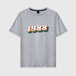 Женская футболка хлопок Oversize 1988 Ретро Стиль