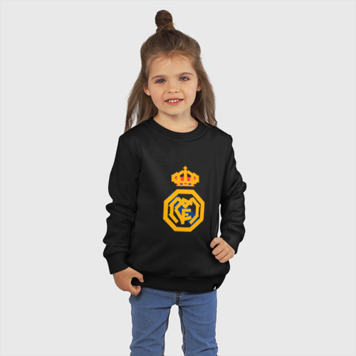 Детский свитшот хлопок Football - Real Madrid, цвет черный - фото 3