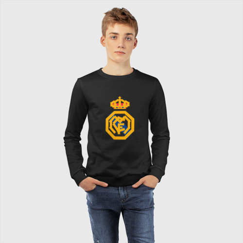 Детский свитшот хлопок Football - Real Madrid, цвет черный - фото 7
