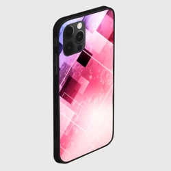 Чехол для iPhone 12 Pro Розово-голубая абстрактная геометрия - фото 2