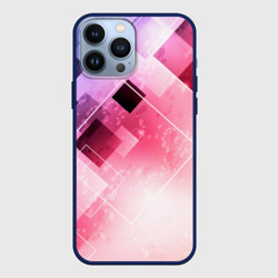 Чехол для iPhone 13 Pro Max Розово-голубая абстрактная геометрия