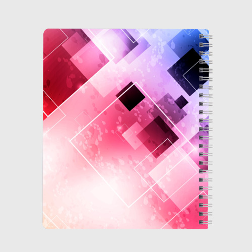 Тетрадь Розово-голубая абстрактная геометрия, цвет клетка - фото 2