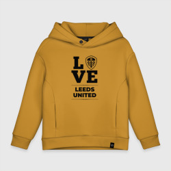 Детское худи Oversize хлопок Leeds United Love Классика