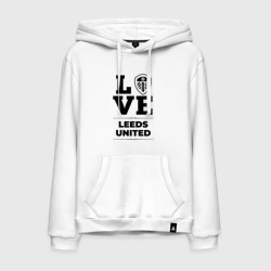 Мужская толстовка хлопок Leeds United Love Классика