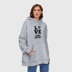 Худи SuperOversize хлопок Leeds United Love Классика - фото 2