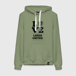 Женская толстовка хлопок Leeds United Love Классика