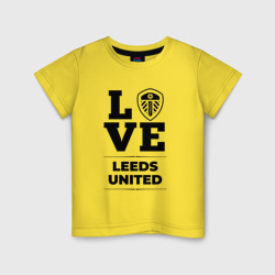 Детская футболка хлопок Leeds United Love Классика