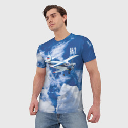 Мужская футболка 3D Российский гражданский самолет Ан-2 - фото 2