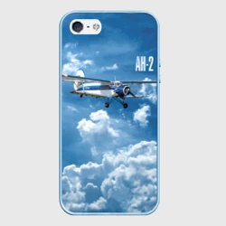 Чехол для iPhone 5/5S матовый Самолет Ан-2