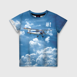 Детская футболка 3D Самолет Ан-2