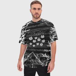Мужская футболка oversize 3D Pyrokinesis: текстура ветки - фото 2