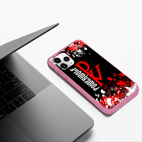 Чехол для iPhone 11 Pro Max матовый с принтом Powerwolf брызги красок, фото #5