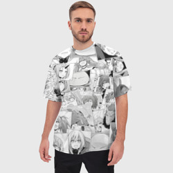 Мужская футболка oversize 3D О моём происхождении в слизь pattern - фото 2