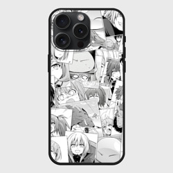 Чехол силиконовый для Apple iPhone 15 Pro Мax матовый О моём происхождении в слизь pattern