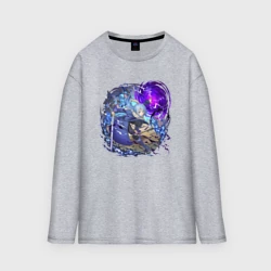 Женский лонгслив oversize хлопок Римуру в бою О моём перерождении в слизь