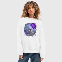 Женский свитшот oversize без начеса хлопок Римуру в бою О моём перерождении в слизь - фото 2