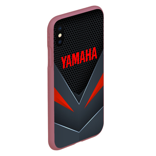 Чехол для iPhone XS Max матовый Yamaha технологическая броня, цвет малиновый - фото 3