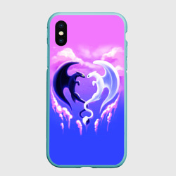 Чехол для iPhone XS Max матовый Как приручить дракона дневная и ночная фурии