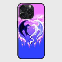 Чехол силиконовый для Apple iPhone 15 Pro матовый Как приручить дракона дневная и ночная фурии