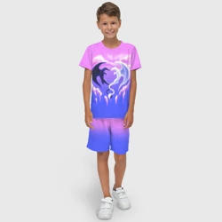 Детский костюм с шортами 3D Как приручить дракона дневная и ночная фурии - фото 2