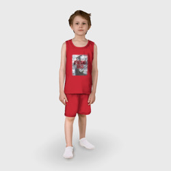 Детская пижама с шортами хлопок Торфинн на дракаре - фото 2