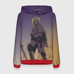 Женская толстовка 3D Торфинн на холме Сага о Винланде