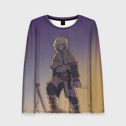 Женский лонгслив 3D Торфинн на холме Сага о Винланде