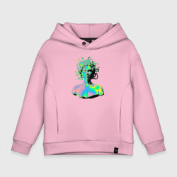 Детское худи Oversize хлопок Gorgon Medusa Vaporwave Neon