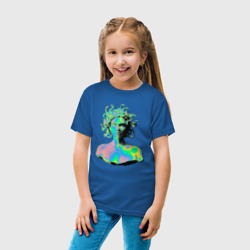 Детская футболка хлопок Gorgon Medusa / Vaporwave / Neon - фото 2