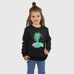 Детский свитшот хлопок Gorgon Medusa Vaporwave Neon - фото 2