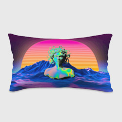 Подушка 3D антистресс Gorgon Medusa Vaporwave Neon Mountains