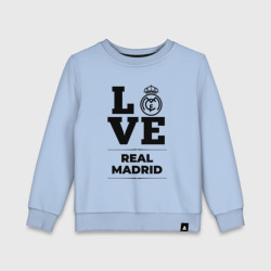 Детский свитшот хлопок Real Madrid Love Классика