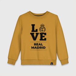 Детский свитшот хлопок Real Madrid Love Классика