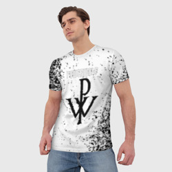 Мужская футболка 3D Powerwolf знак - фото 2