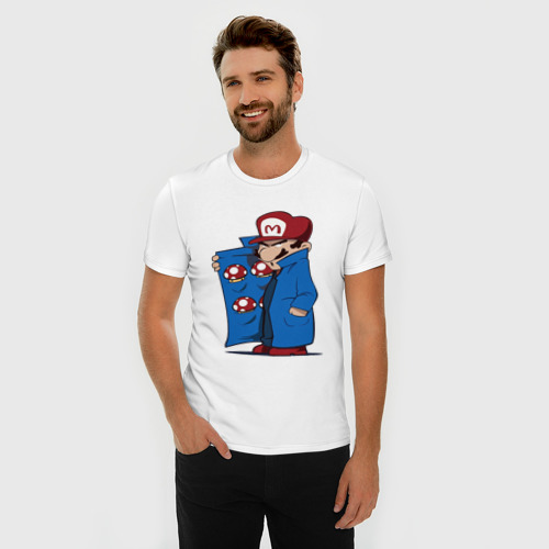 Мужская футболка хлопок Slim Марио уже не тот - фото 3