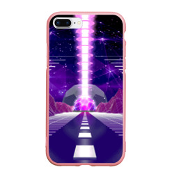 Чехол для iPhone 7Plus/8 Plus матовый Vaporwave Neon Space