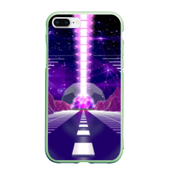 Чехол для iPhone 7Plus/8 Plus матовый Vaporwave Neon Space