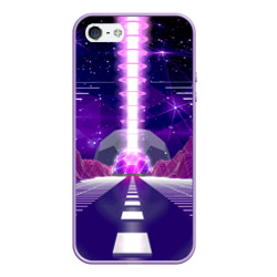 Чехол для iPhone 5/5S матовый Vaporwave Neon Space