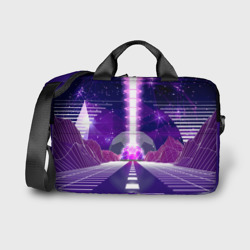 Сумка для ноутбука 3D Vaporwave Neon Space