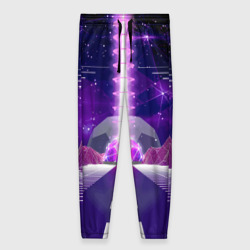 Женские брюки 3D Vaporwave Neon Space