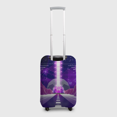Чехол для чемодана 3D Vaporwave Neon Space, цвет 3D печать - фото 2